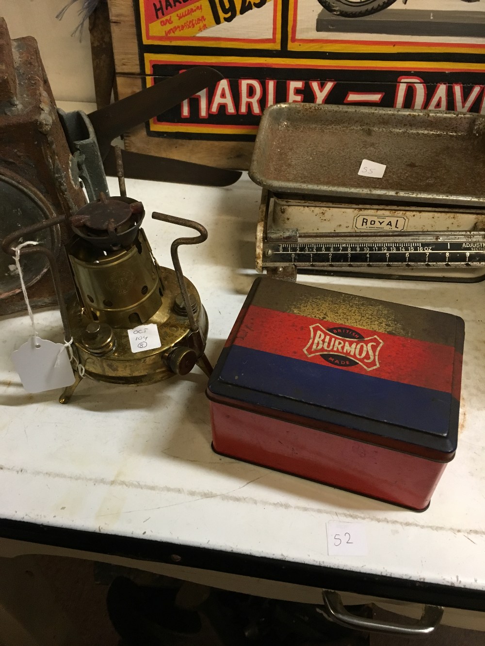 BURMOS stove with original box.