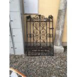 C19th. Wrought iron garden gate. (1365cmH x 95cmW).