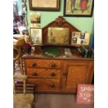 C19th. Scumble pine chiffonier.