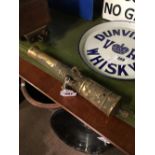 Unusual brass cannon barrel