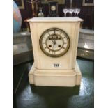 Victorian marble mantle clock.