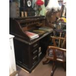 1920's oak roll top desk.