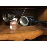 Carbide trap lamp and copper measure.