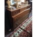 Oak three drawer chest 1950's.