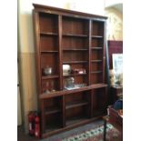 19th. C Mahogany open shelf bookcase.