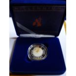 BRITISH ROYAL MINT 2000 MILLENNIUM  STERLING SILVER £5 COIN IN ORIGINAL CASE AND CERTIFICATE OF