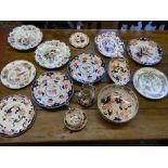 MASONS MANDERLAY & AMHERST IRONSTONE CHINA INCLUDING TWO WARMING PLATES