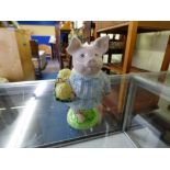 INTERESTING BESWICK BEATRIX POTTER FIGURE OF PIGLAND BLAND WITH BENJAMIN BUNNY BACKSTAMP