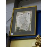 THREE 19TH CENTURY ANTIQUARIAN MAP PRINTS BY MOULE OF BUCKINGHAMSHIRE 20CM X 26CM APPROX F/G,