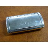 GEORGIAN HM BIRMINGHAM SILVER RECTANGULAR SNUFF BOX,