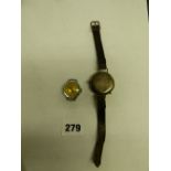 HM SILVER USED WRISTWATCH & ONE OTHER