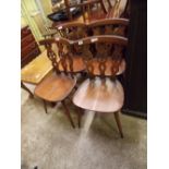 SET OF FOUR ERCOL PRINCE OF WALES PLUME CHAIRS