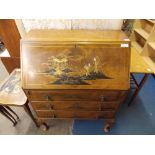 1930s CHINOISERIE LACQUERED BUREAU