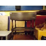 OAK DROP LEAF TROLLEY TABLE