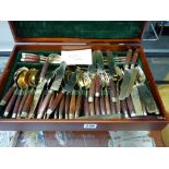 CANTEEN OF WEST BRONZED CUTLERY