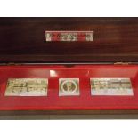 BOXED SET OF 'THE ROYAL STANDARDS' HM SILVER TABLETS WITH CERTIFICATE OF AUTHENTICITY