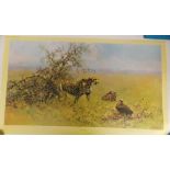 DAVID SHEPHERD SIGNED LIMITED EDITION OF 850 PRINT 'THE SCAVENGERS' SIGNED IN PENCIL WITH