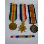 WWI MEDAL TRIO 54135 CPL H.E.MORGAN R.