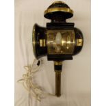 FORDER & RAMPTON WOLVERHAMPTON ELECTRIFIED CARRIAGE LANTERN