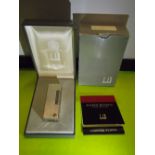 CASED ALFRED DUNHILL SILVER LIGHTER