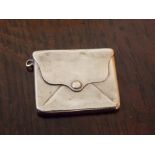 BIRMINGHAM SILVER NOVELTY STAMP CASE IN THE FORM OF AN ENVELOPE 3CM