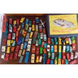 TWO TRAYS OF MATCHBOX INC COLLECTORS CASE AND HUSKY TOYS