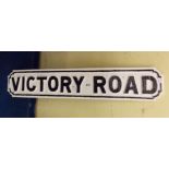 STREET NAME PLATE VICTORY ROAD 95CM