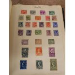 SIMPLEX WORLD POSTAGE STAMP ALBUM AND STAMPS THEREIN