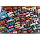 TRAY OF PLAY WORN MOSTLY DINKY DIECAST MODEL TOYS