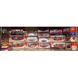 SHELF OF SOLIDO DIECAST MODELS OF FIRE ENGINES,