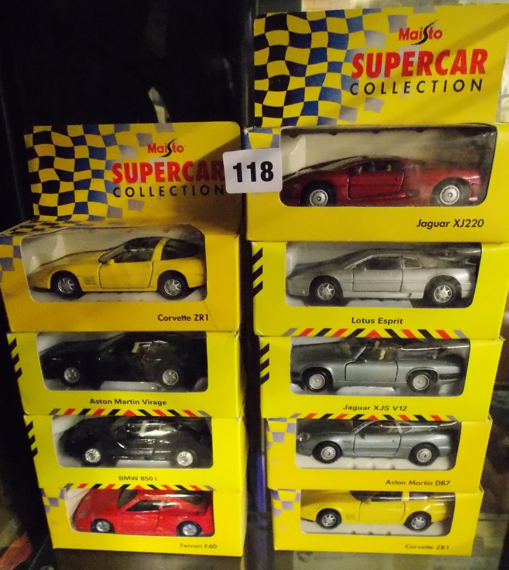 MAISTO SUPERCAR COLLECTION INC CORVETTES, FERRARI,