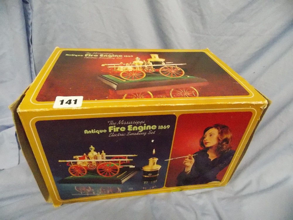 BOXED MISSISSIPPI FIRE ENGINE ELECTRIC SMOKING SET - Image 2 of 6