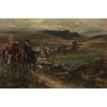 ERNEST CROFTS (1847-1911)THE MARCH OF AN ARMYOil on canvas; signed with initials â€œE.C.â€ lower