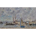 ANDRE HAMBOURG (1909-1999)Ã€ DEAUVILLE, LE PORTOil on canvas; signed lower right, signed with