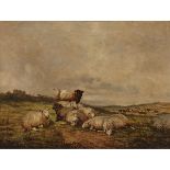 THOMAS SIDNEY COOPER (1803-1902)SHEEP AND COWS RESTING IN A MEADOWOil on canvas; signed and dated