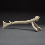 LUKE IKSIKTAARYUK (1909-1977), BAKER LAKE / QAMANI’TUAQ SEA SPIRIT antler, signed in syllabics 5"