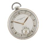 PATEK PHILIPPE & CO. OPENFACE POCKET WATCH circa 1928; 44mm; case #504328; movement #816828; 18