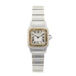 LADY’S CARTIER SANTOS WRISTWATCH reference #1567; case #BB176773; 26mm; quartz movement; in a