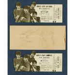 THE BEATLES: PAIR OF PRESS PASSES WITH AUTOGRAPHED ENVELOPE, MAPLE LEAF GARDENS, SEPT. 7, 1964each