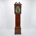 SCOTTISH GEORGE III MAHOGANY TALL CASE CLOCK, LATE 18TH CENTURYthe 13.5 inch brass dial signed