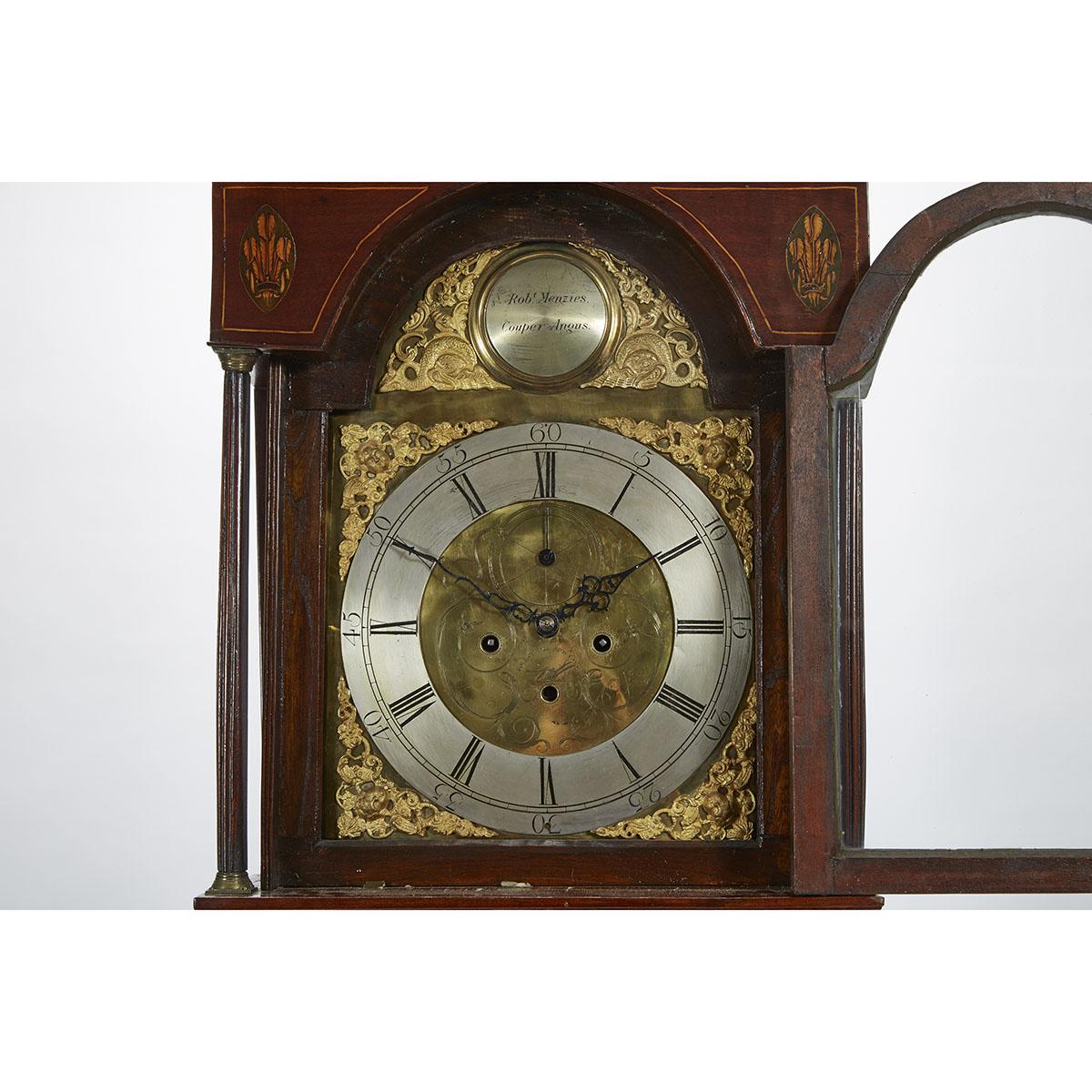 SCOTTISH GEORGE III MAHOGANY TALL CASE CLOCK, LATE 18TH CENTURYthe 13.5 inch brass dial signed - Image 2 of 2