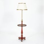 ENGLISH ORMOLU MOUNTED PAINTED LAMP TABLE SIGNED E. DREYFOUS, EARLY 20TH CENTURYheight 65" — 165.1