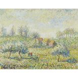 HUGHES CLAUDE PISSARRO (1935-), FRENCHPRINTEMPS À PRUNET PAR MORTHOMIERSOil on canvas; signed