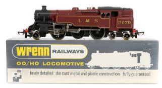 Wrenn Railways OO gauge LMS 2-6-4 tank locomotive (W2219). RN 2679 in lined maroon livery. Boxed, (