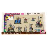 A Britains ‘hand painted’ plastic Knight Models No7481. Comprising 8 colourful figures of which 3