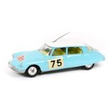 Corgi Toys Citroen DS19 ‘Monte Carlo’ Rally (323). In light blue with white roof and lemon yellow