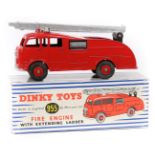 Dinky Toys Commer Fire Engine (955). In red with two piece extending ladder. Boxed with packing