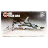 A scarce Airfix 1:72 scale AVRO Vulcan Bomber. An unmade kit still sealed in its packing, with