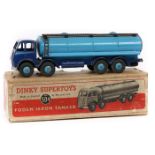 Dinky Supertoys Foden 14-Ton Tanker (504). A 1st type cab (DG) example, cab and chassis in dark blue