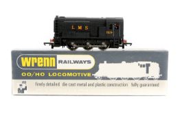 Wrenn Railways OO gauge 0-6-0 diesel electric shunting locomotive (W2233). RN 7124 in LMS unlined